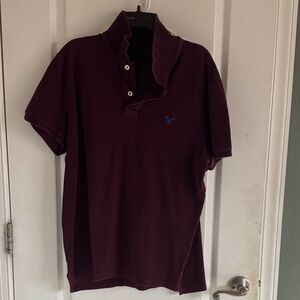 American Eagle Outfitters Burgundy Polo Shirt